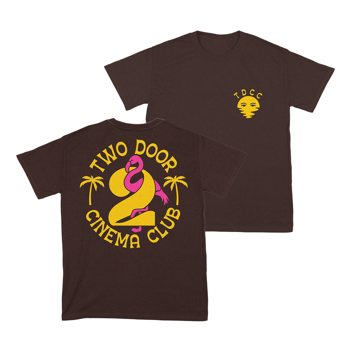 FLAMINGO T-SHIRT (BROWN)