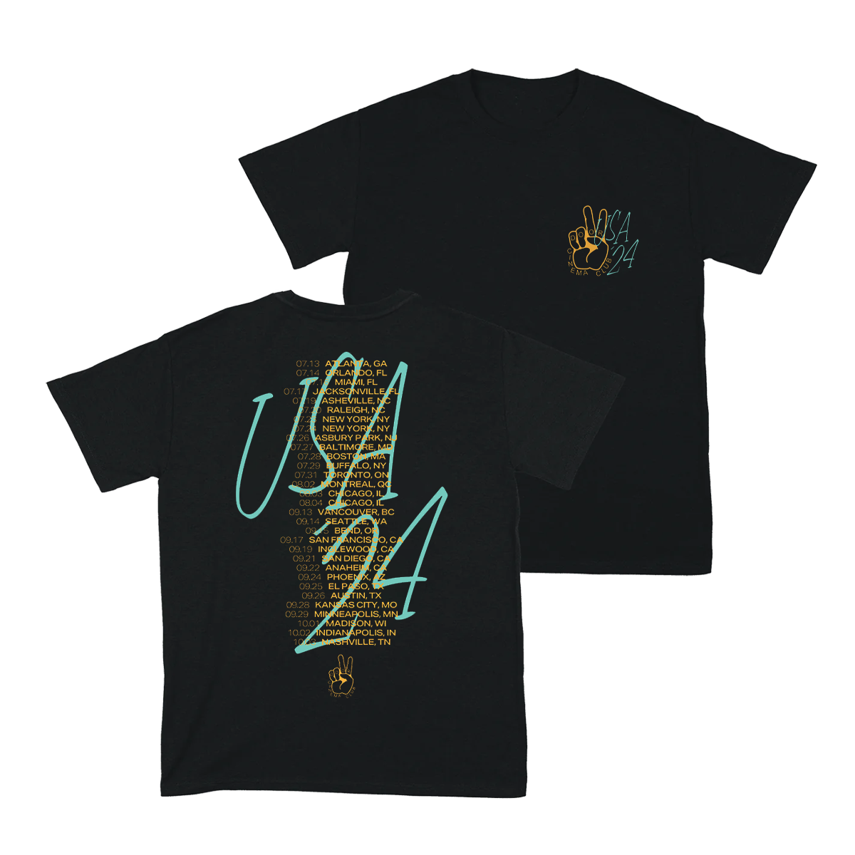 SUMMER 2024 - USA TOUR T-SHIRT (Small only)