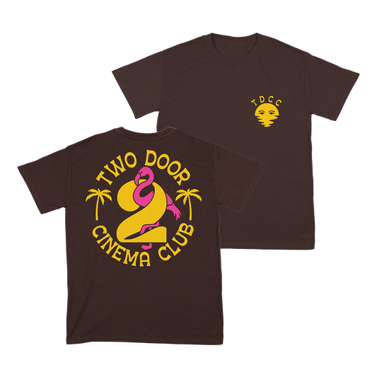 FLAMINGO T-SHIRT (BROWN)