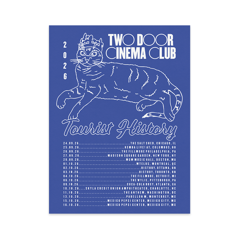 TOURIST HISTORY FALL 2026 TOUR POSTER